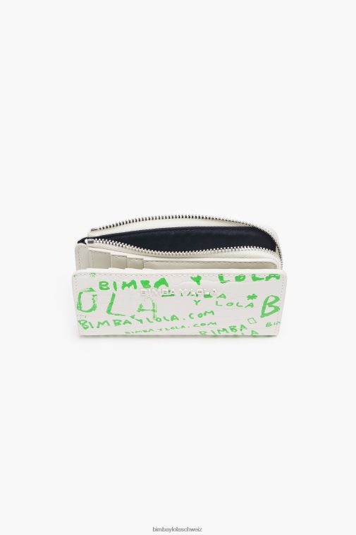 Bimba Y Lola Rechteckige Handtasche mit Krokodilmuster Weiss Zubehör T04ZZ1039