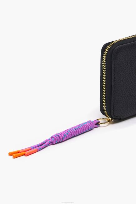 Bimba Y Lola Buch-Geldbörse aus Leder Zubehör Schwarz T04ZZ1070