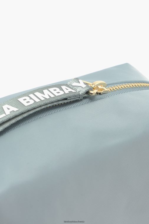 Bimba Y Lola Rechteckiges Make-up-Etui aus Nylon Aquamarin Zubehör T04ZZ1093