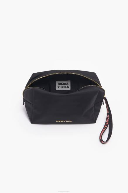 Bimba Y Lola Rechteckiges Make-up-Etui aus Nylon Zubehör Schwarz T04ZZ1105