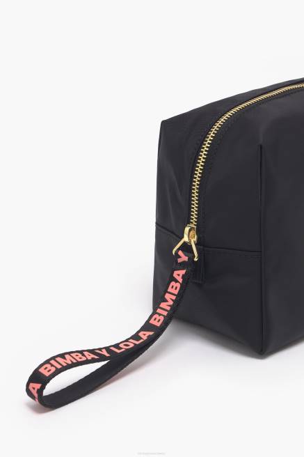 Bimba Y Lola Rechteckiges Make-up-Etui aus Nylon Zubehör Schwarz T04ZZ1105