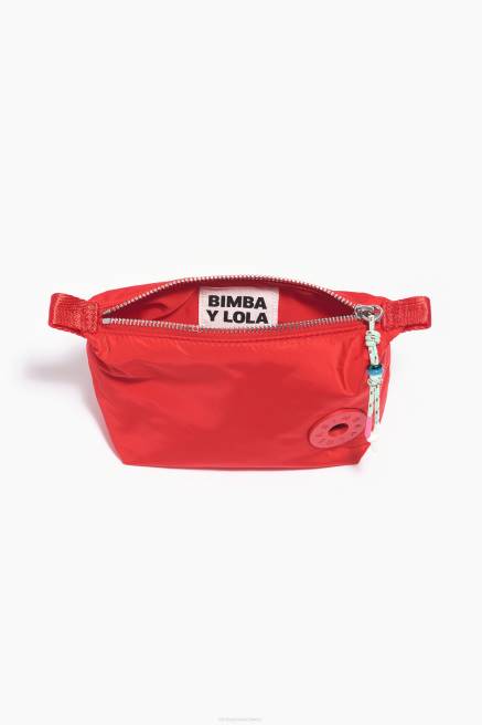 Bimba Y Lola Trapezförmiges Make-up-Etui aus Nylon Zubehör Rot T04ZZ1112