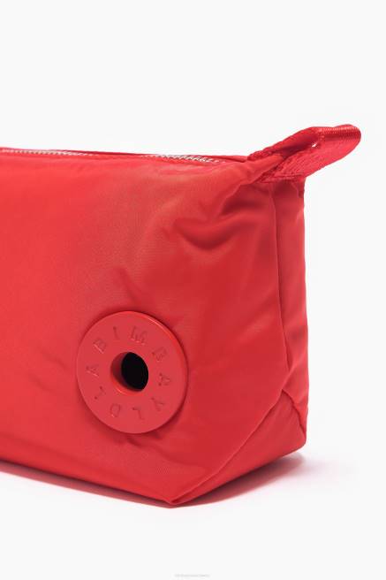 Bimba Y Lola Trapezförmiges Make-up-Etui aus Nylon Zubehör Rot T04ZZ1112