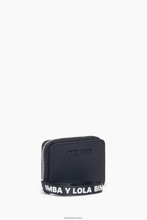 Bimba Y Lola Nylon-Geldbörse mit Klappe Schwarz Zubehör T04ZZ1132