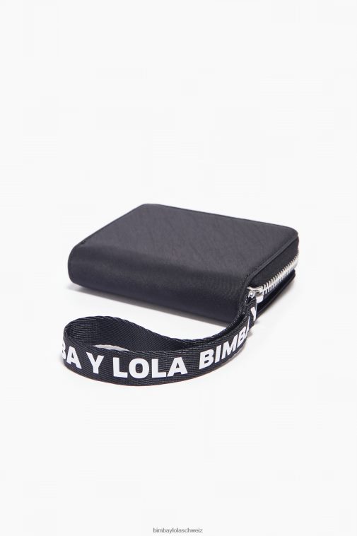 Bimba Y Lola Nylon-Geldbörse mit Klappe Schwarz Zubehör T04ZZ1132