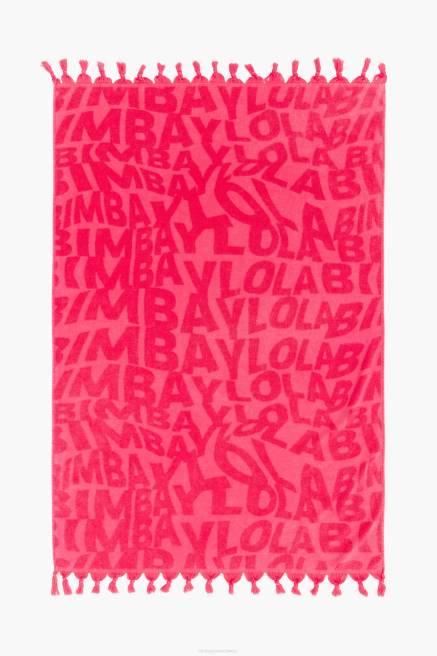 Bimba Y Lola Handtuch mit Jacquard-Logo Zubehör Fuchsie T04ZZ876