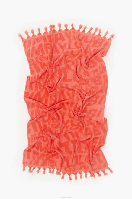 Bimba Y Lola Handtuch mit Jacquard-Logo Zubehör orange T04ZZ877