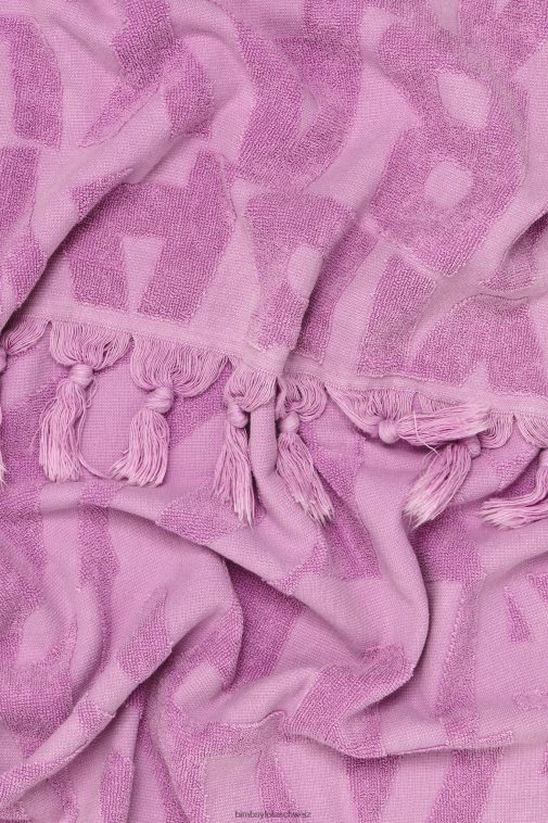 Bimba Y Lola Handtuch mit Jacquard-Logo lila Zubehör T04ZZ883