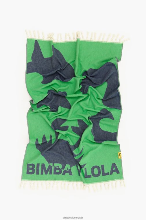 Bimba Y Lola Jacquard-Handtuch Grün Zubehör T04ZZ891