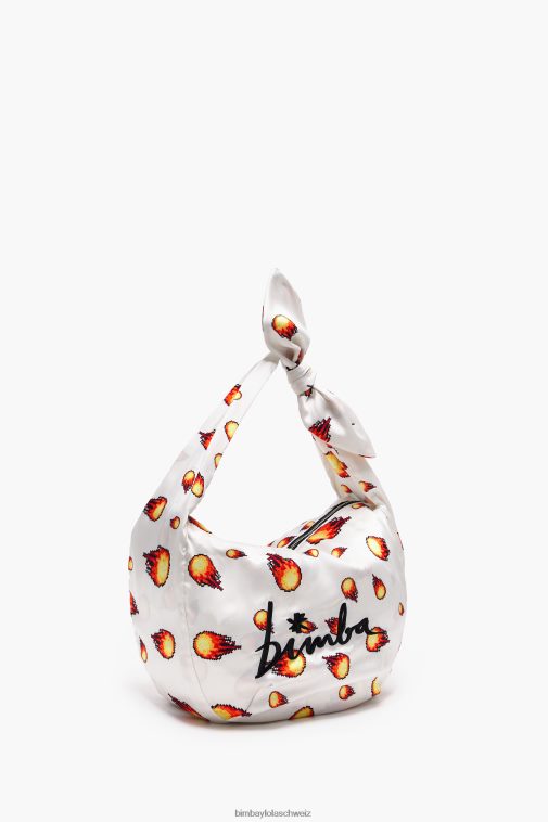 Bimba Y Lola Bedruckte Beuteltasche aus Nylon Feuer Zubehör T04ZZ120