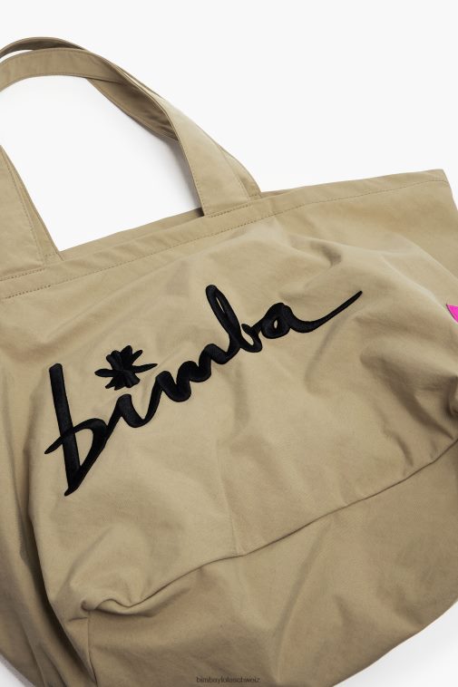 Bimba Y Lola Nylon-Shopper-Tasche Beige Zubehör T04ZZ122