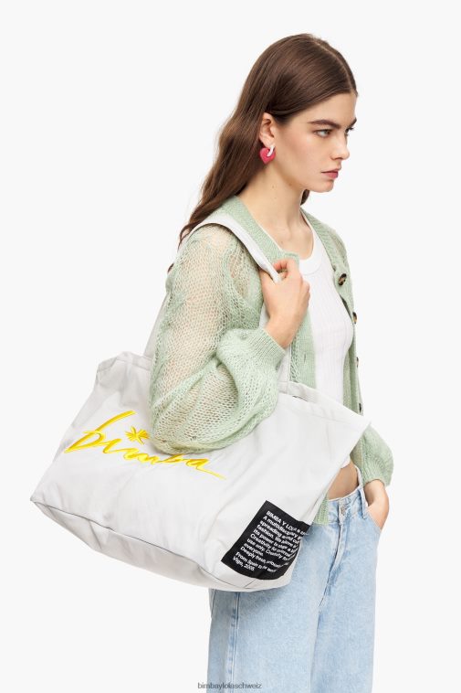 Bimba Y Lola Nylon-Shopper-Tasche grau Zubehör T04ZZ124