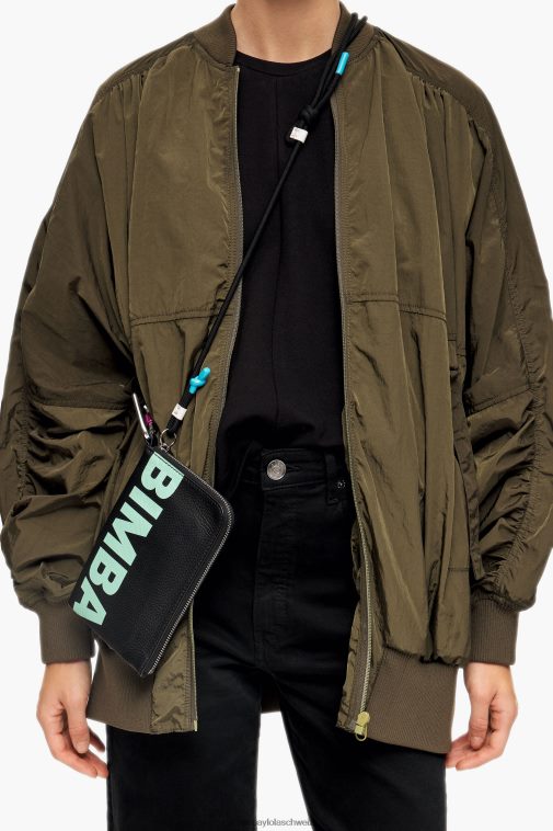 Bimba Y Lola Multifunktions-Pochette aus Leder Schwarz Zubehör T04ZZ164