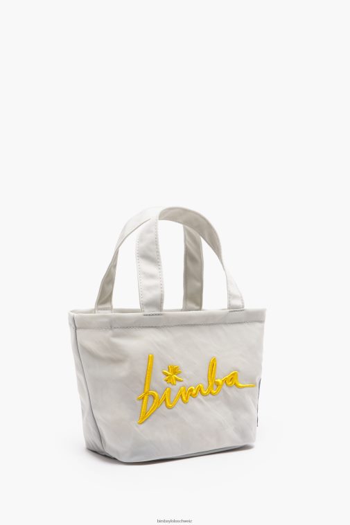 Bimba Y Lola Trapez-Minitasche aus Nylon Eisgrau Zubehör T04ZZ158