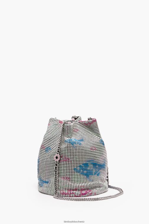 Bimba Y Lola Bedruckte Mesh-Beuteltasche Fisch Zubehör T04ZZ144