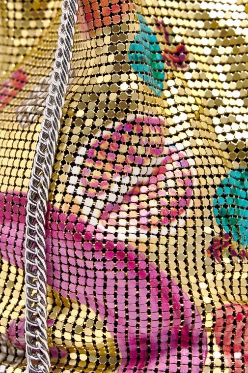 Bimba Y Lola Netzbeutel-Beuteltasche mit Bananen-Mix-Print golden Zubehör T04ZZ146