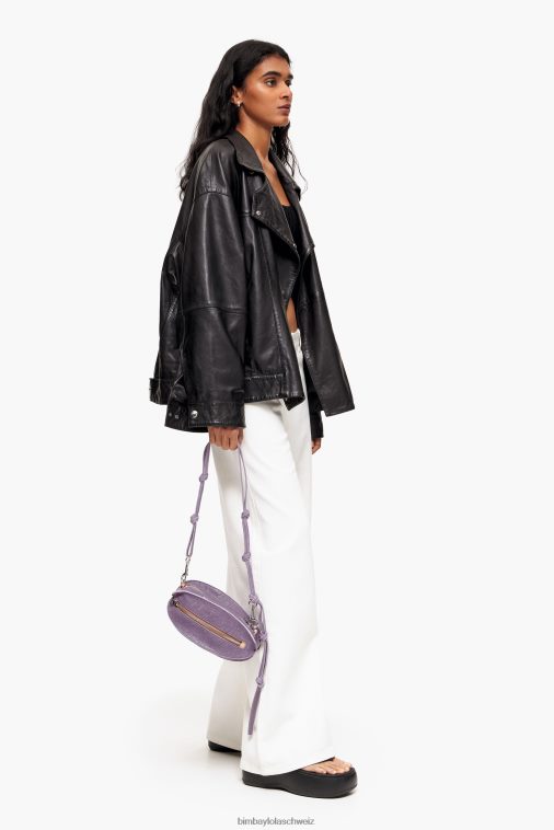 Bimba Y Lola Pelota-Tasche aus Leder lila Zubehör T04ZZ137