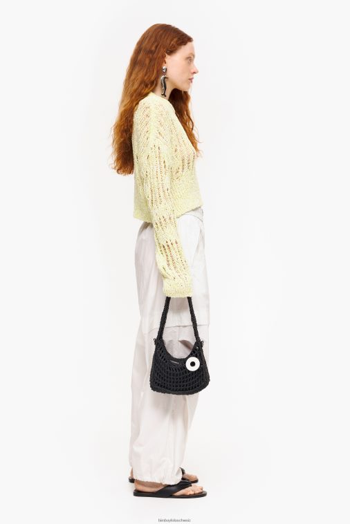 Bimba Y Lola Bast-Hobo-Tasche Schwarz Zubehör T04ZZ6