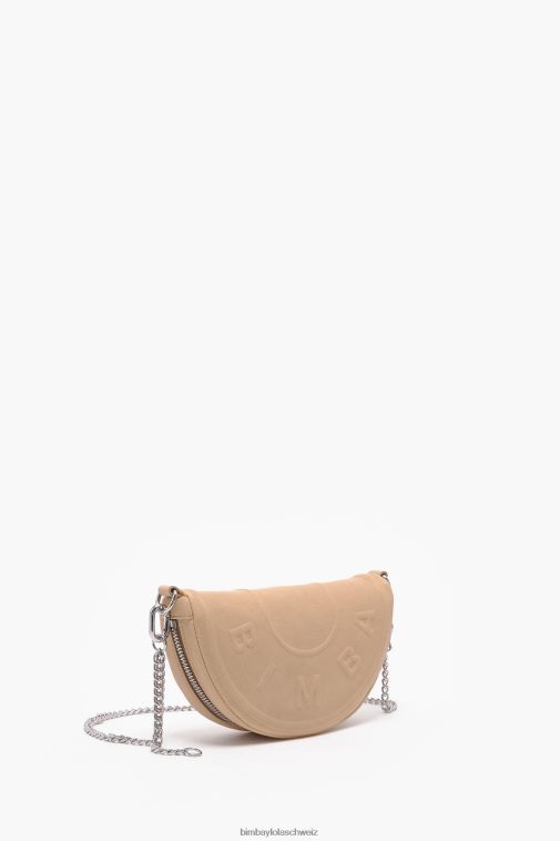 Bimba Y Lola Chimo-Tasche aus Leder Sand Zubehör T04ZZ68