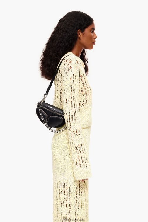 Bimba Y Lola Gürteltasche aus Leder Schwarz Zubehör T04ZZ171