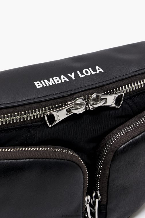 Bimba Y Lola Gürteltasche aus Leder Schwarz Zubehör T04ZZ20