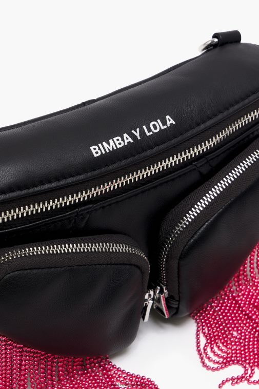 Bimba Y Lola Gürteltasche aus Leder Schwarz Zubehör T04ZZ21