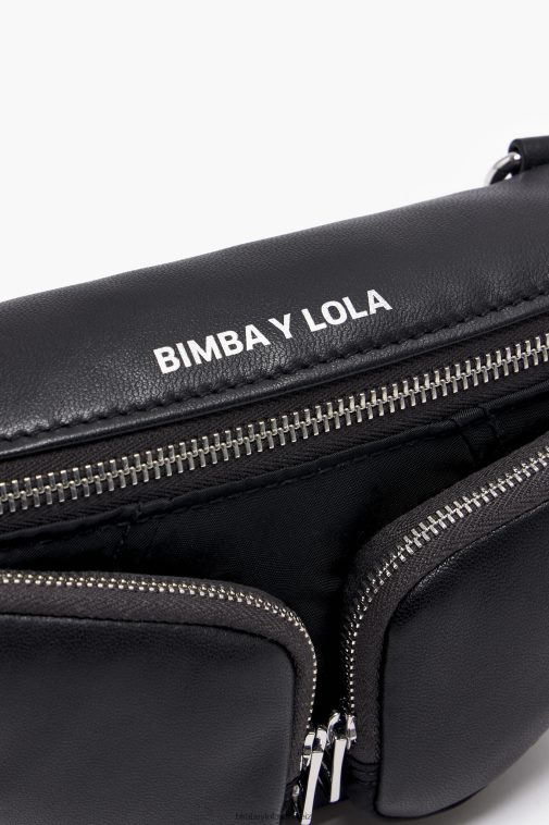 Bimba Y Lola Gürteltasche aus Leder Schwarz Zubehör T04ZZ24