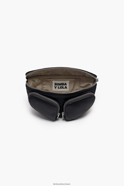 Bimba Y Lola Gürteltasche aus Leder Schwarz Zubehör T04ZZ24