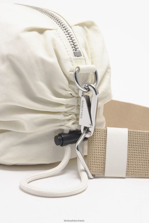 Bimba Y Lola Geraffte Umhängetasche aus Nylon Stein Zubehör T04ZZ91