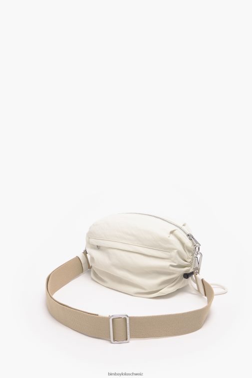 Bimba Y Lola Geraffte Umhängetasche aus Nylon Stein Zubehör T04ZZ91