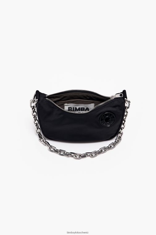 Bimba Y Lola Mondtasche aus Nylon Schwarz Zubehör T04ZZ102