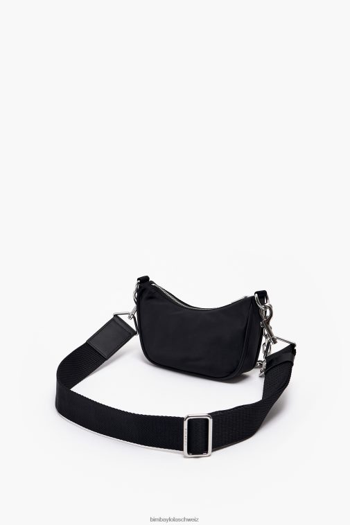 Bimba Y Lola Mondtasche aus Nylon Schwarz Zubehör T04ZZ102