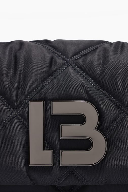 Bimba Y Lola Nylon-Umhängetasche mit Klappe Schwarz Zubehör T04ZZ108