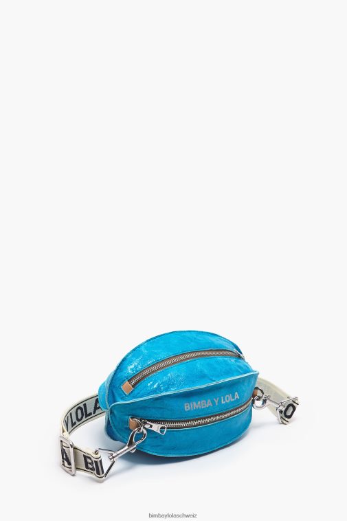 Bimba Y Lola Pelota-Tasche aus Leder Aqua Zubehör T04ZZ1