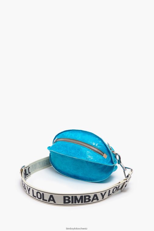 Bimba Y Lola Pelota-Tasche aus Leder Aqua Zubehör T04ZZ1