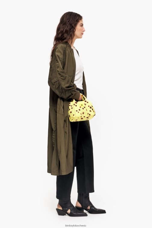 Bimba Y Lola Tragetasche aus Nylon mit kleinem Herz-Print Gelb Zubehör T04ZZ79