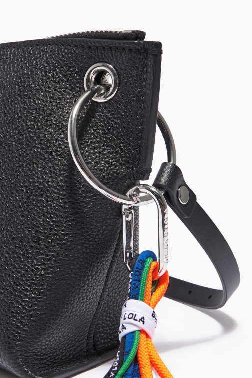 Bimba Y Lola Umhängetasche aus Leder Schwarz Zubehör T04ZZ43