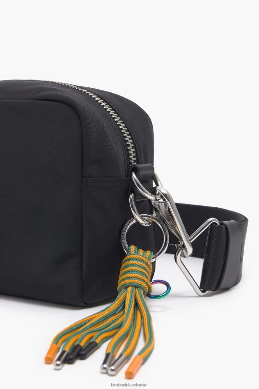 Bimba Y Lola Umhängetasche aus Nylon Schwarz Zubehör T04ZZ27