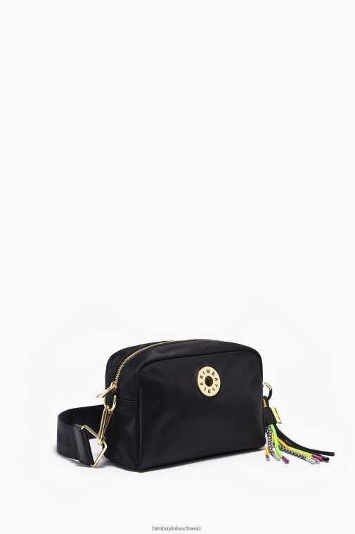 Bimba Y Lola Umhängetasche aus Nylon Schwarz Zubehör T04ZZ29