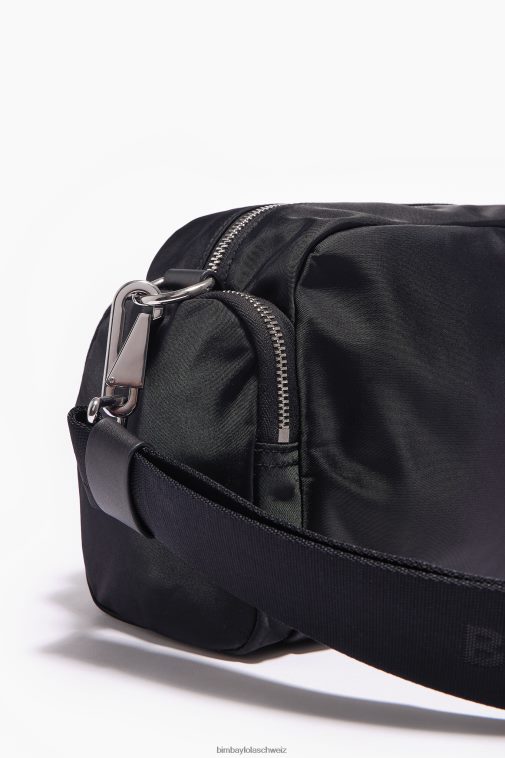 Bimba Y Lola Umhängetasche aus Nylon Schwarz Zubehör T04ZZ33