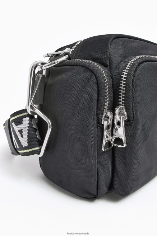 Bimba Y Lola Umhängetasche aus Nylon Schwarz Zubehör T04ZZ35