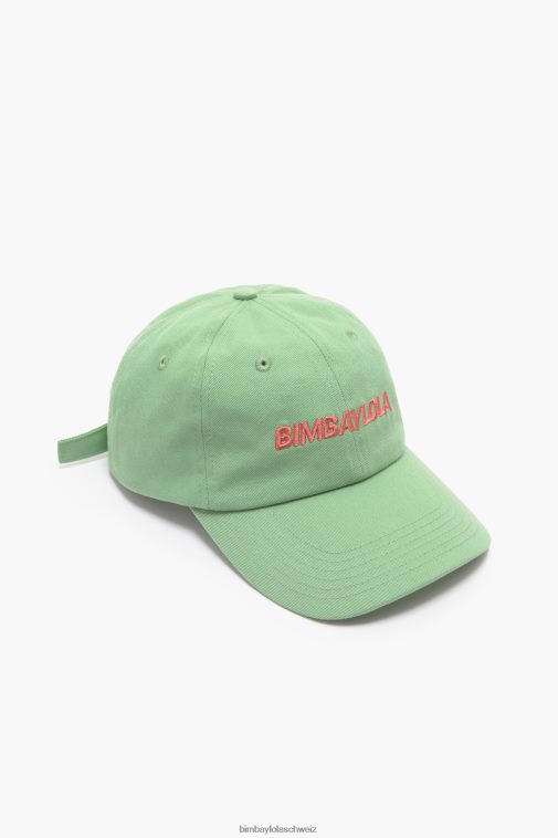 Bimba Y Lola Baumwollmütze Grün Zubehör T04ZZ859