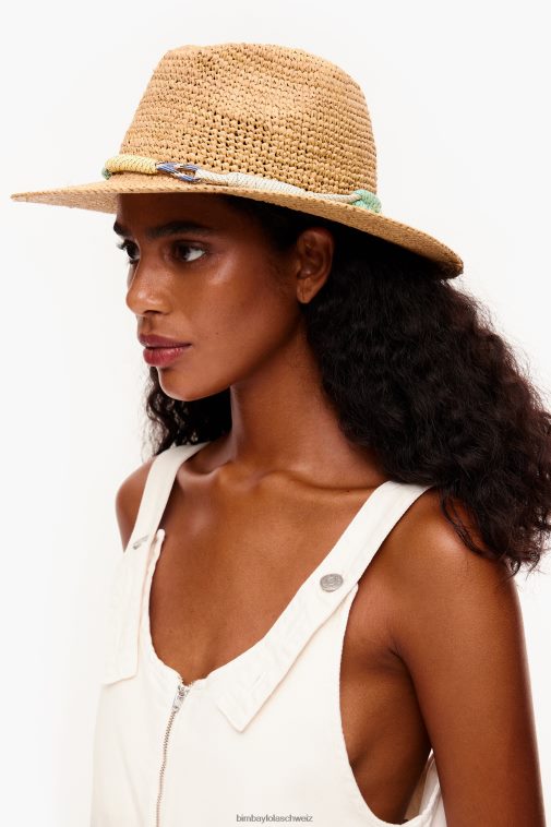 Bimba Y Lola leichter Basthut natürlich Zubehör T04ZZ863