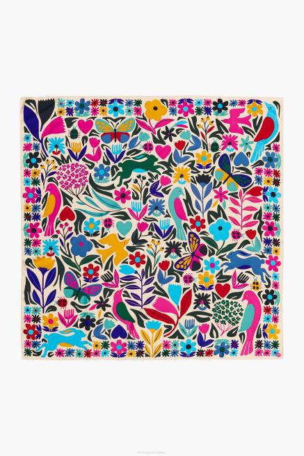 Bimba Y Lola Blumen Tierschal Zubehör Creme T04ZZ648