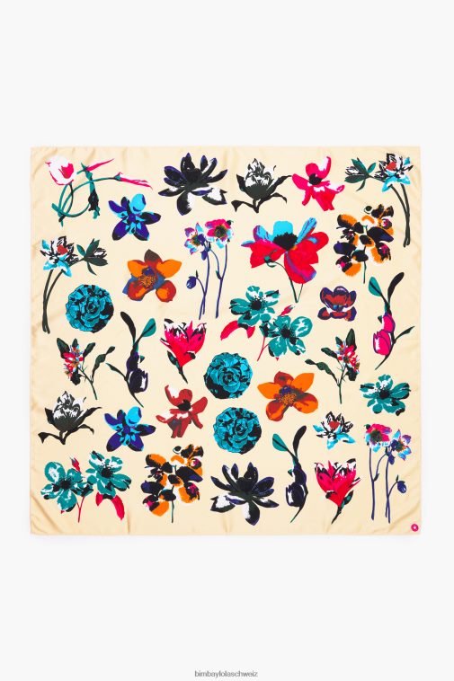 Bimba Y Lola Blumenschal Creme Zubehör T04ZZ605