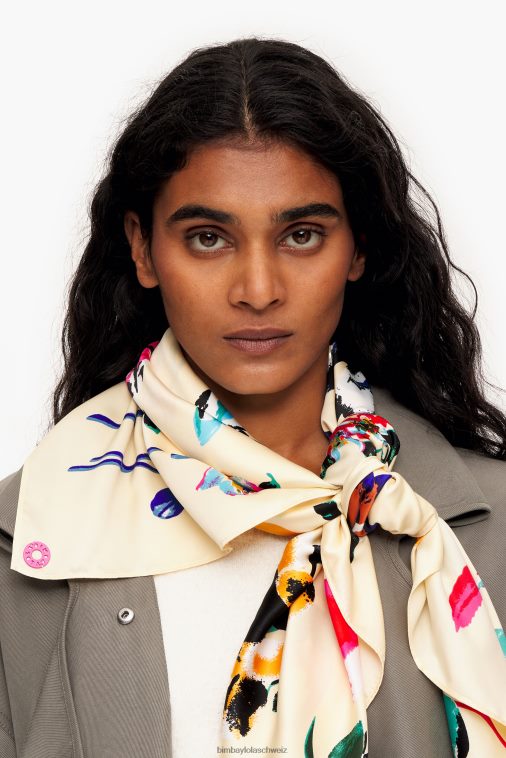 Bimba Y Lola Blumenschal Creme Zubehör T04ZZ605