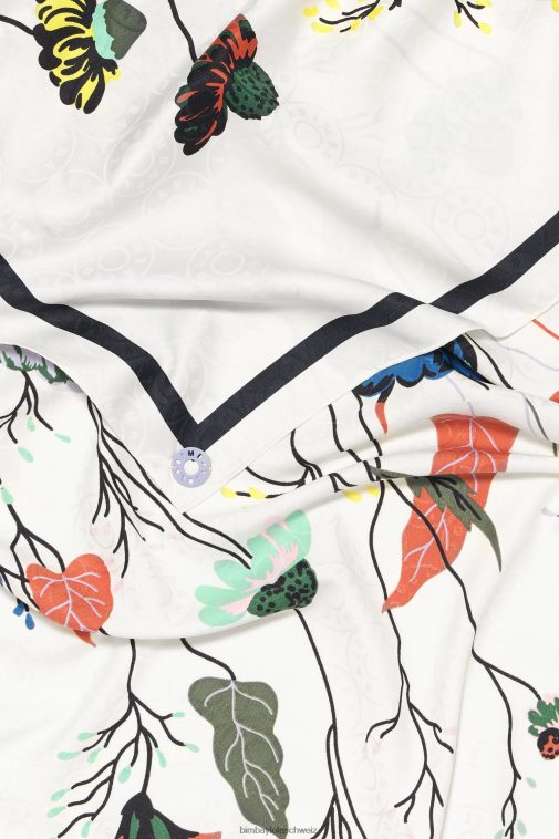 Bimba Y Lola Schal mit Blumen nicht-gerade weiss Zubehör T04ZZ653