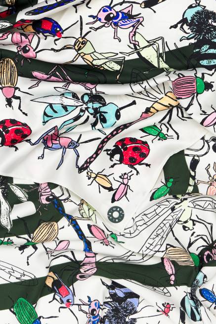 Bimba Y Lola Schal mit Insekten- und Korallenlogo Zubehör nicht-gerade weiss T04ZZ643