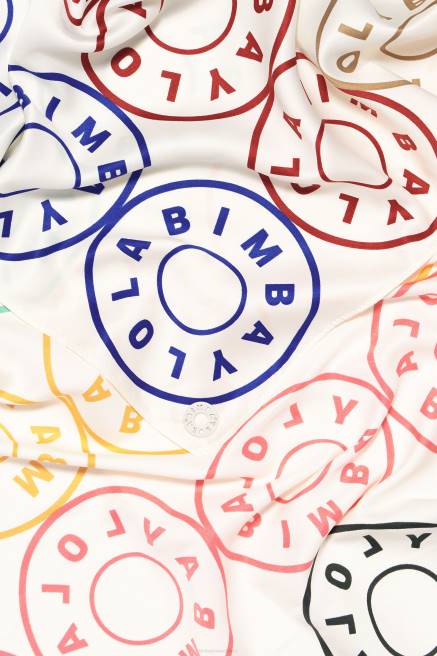 Bimba Y Lola Schal mit Logos Zubehör Weiss T04ZZ625