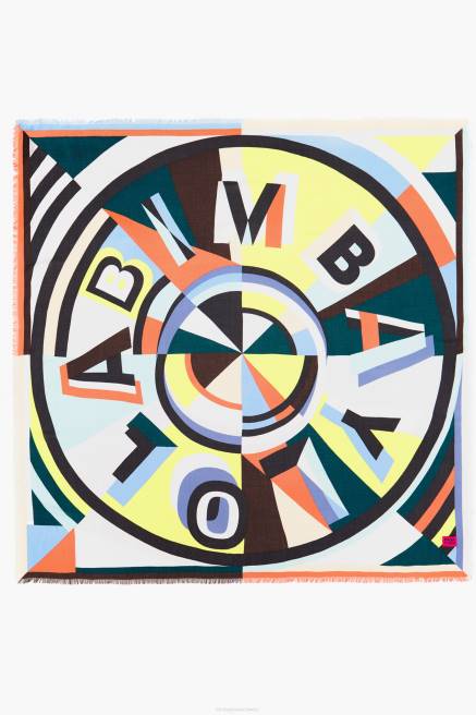 Bimba Y Lola Schal mit geometrischem Logo Zubehör Gelb T04ZZ645